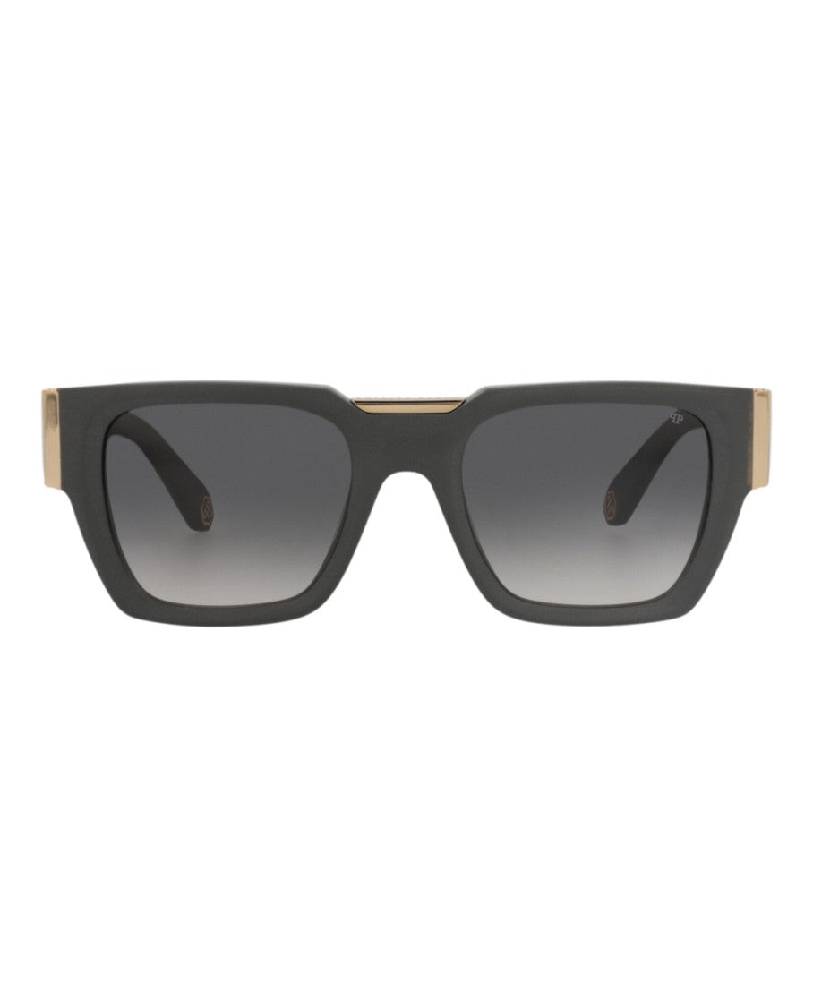 Philipp Plein Square-Frame Acetate Sunglasses With Logo Detail