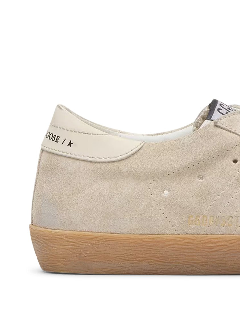 Golden Goose Suede Upper Sneakers With Glitter Star Detail