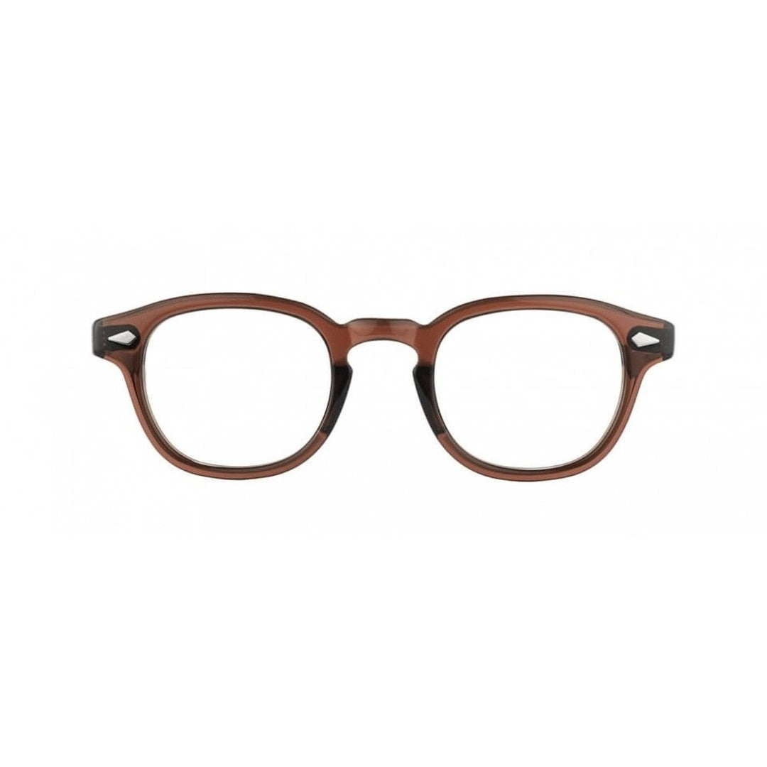 Moscot Or-Lem-O Lemtosh Timeless Brown Acetate Round Frame Eyeglasses