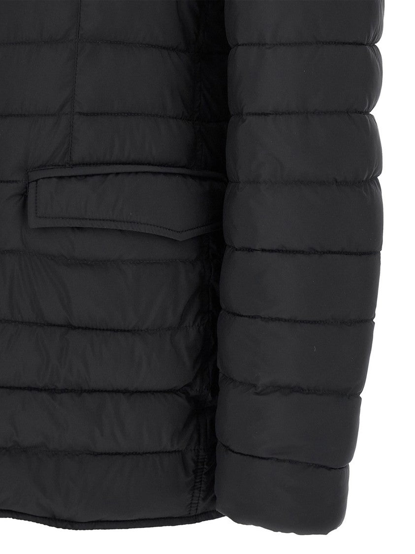 Herno Navy Blue Legend Quilted Stand Collar Jacket