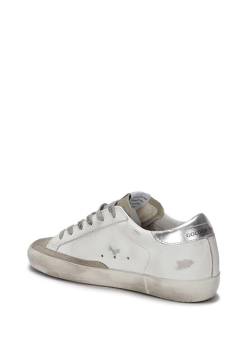 Golden Goose Super-Star Leather Upper Suede Toe Zebra Horsy