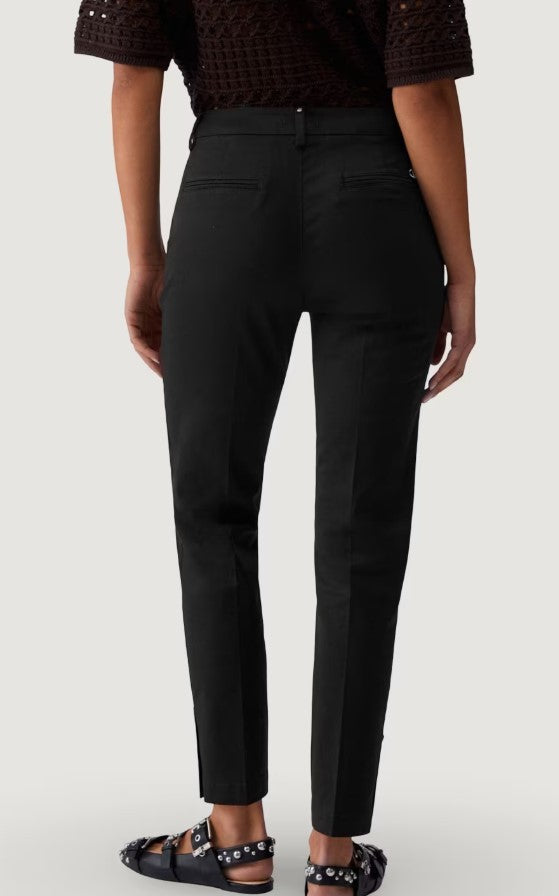 Liu Jo Chino Trousers With Jewel Details And Stretch Satin Finish