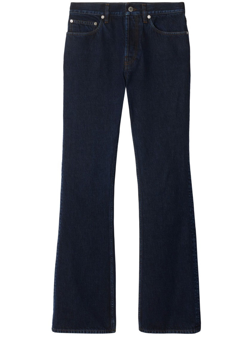 Burberry Flared Indigo Denim Five-Pocket Jeans