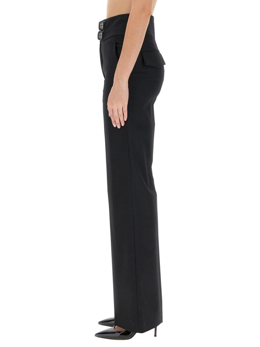 Moschino High-Waisted Pants With Straps And Back Pockets