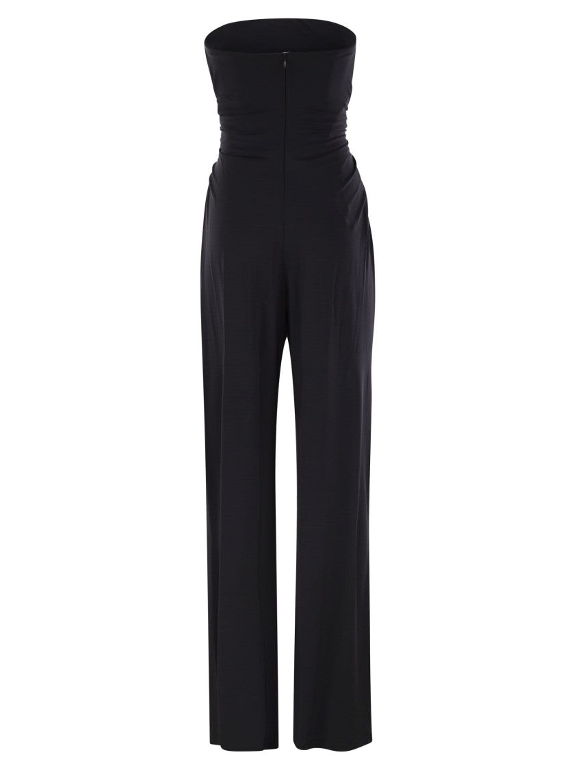 Max Mara Fiero - Viscose Jersey Bustier Jumpsuit