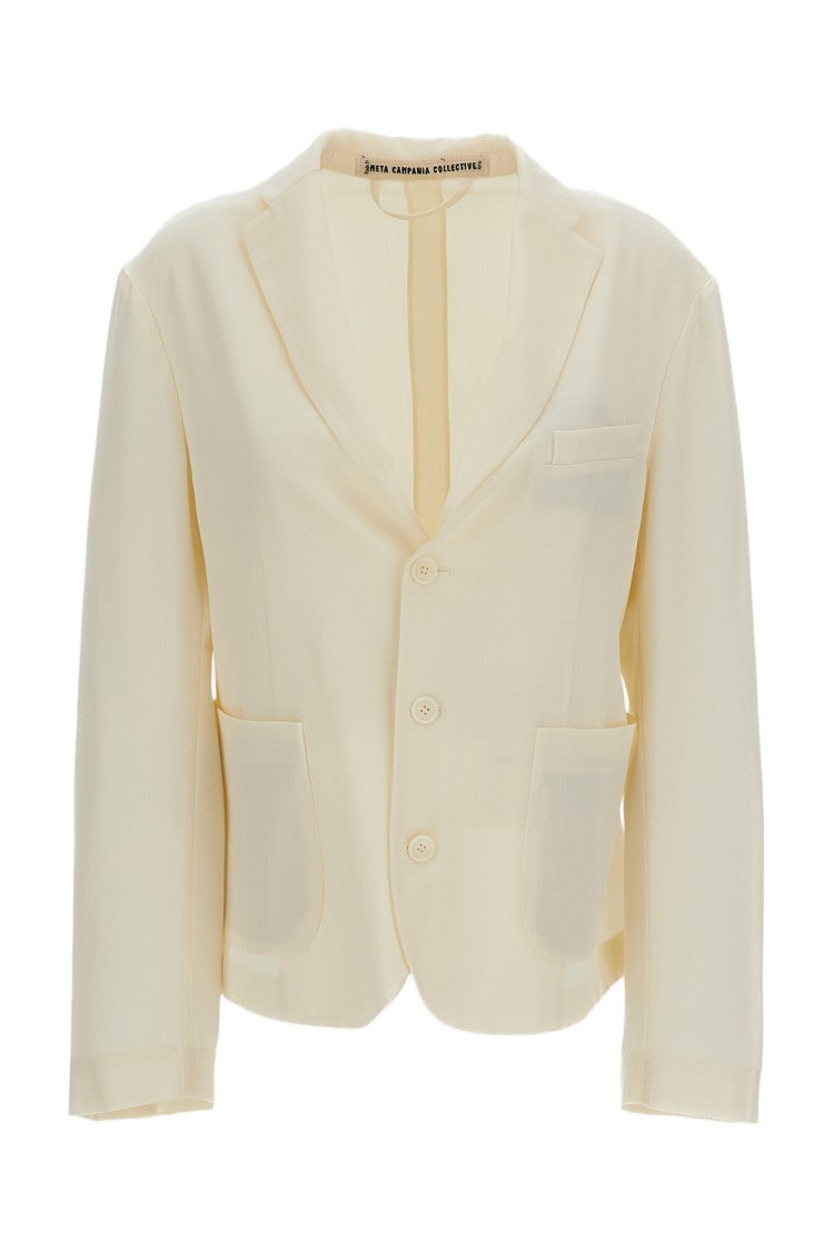Meta Campania Lee 3-Button Tropical Wool Twill Formal Jacket
