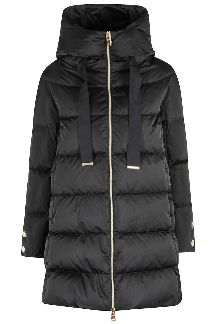 Herno A-Shape Down Jacket With Custom Drawstring Hood