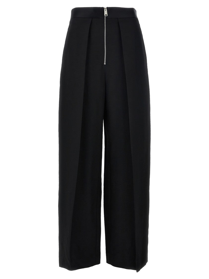 Khaite 'Marine' Wide-Leg Viscose Blend Trousers