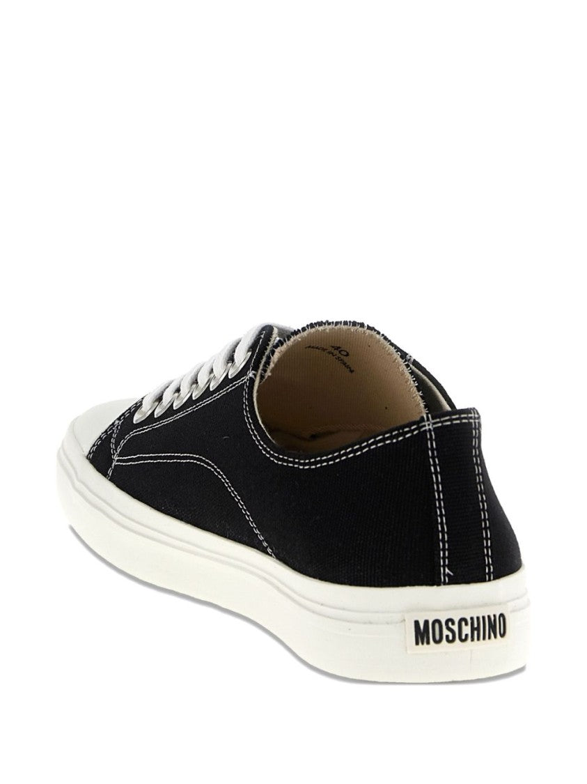 Moschino Low-Top Sneakers With Contrasting White Accents