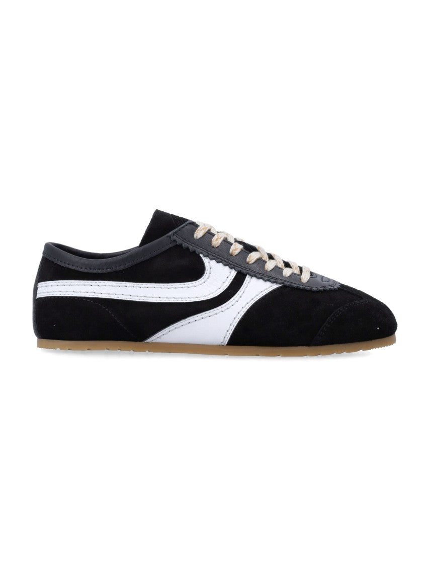 Dries Van Noten Suede Retro Woman's Sneakers