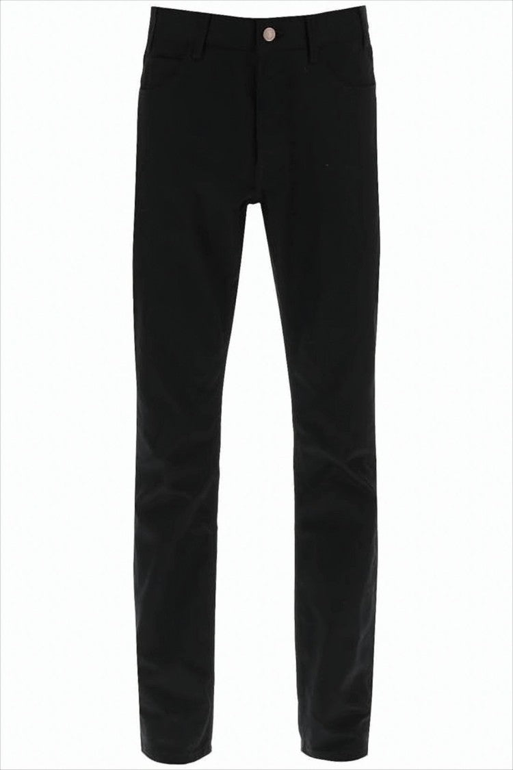Celine Slim-Fit Black Denim Pants With Classic Five-Pocket Design