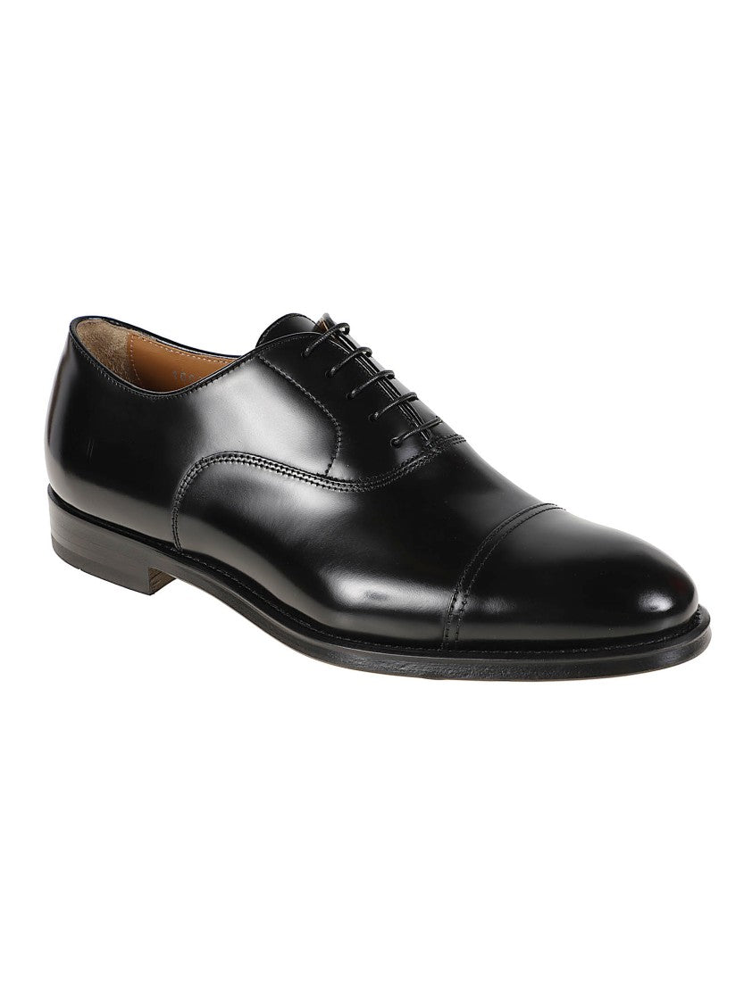 Doucal's Cap Toe Smooth Calf Leather Oxford Shoes