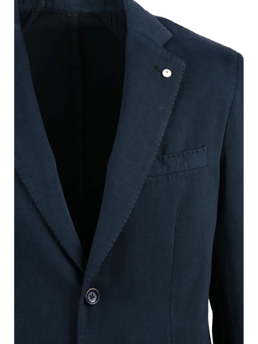 L.B.M. 1911 Fitted Blazer Jacket In Cotton-Cashmere Blend