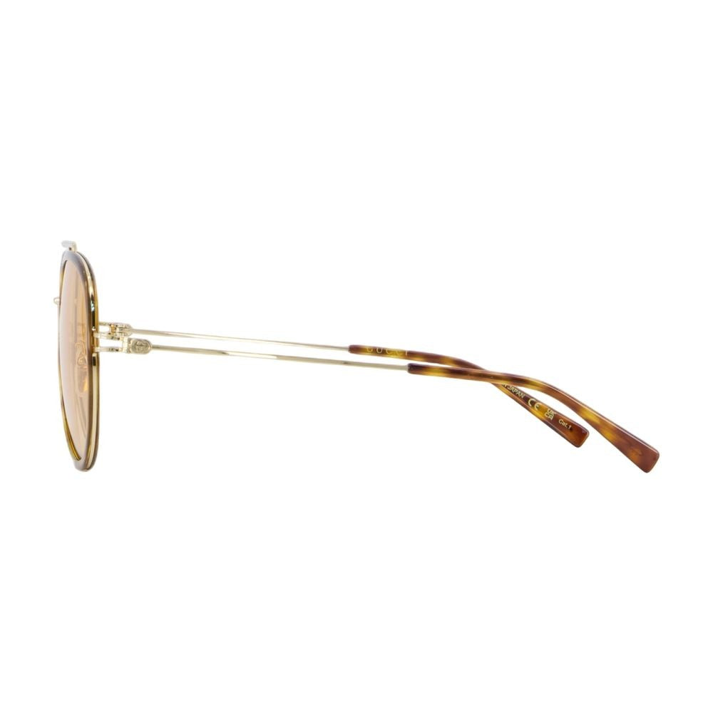 Gucci Aviator-Style Acetate Sunglasses With Gold Accents