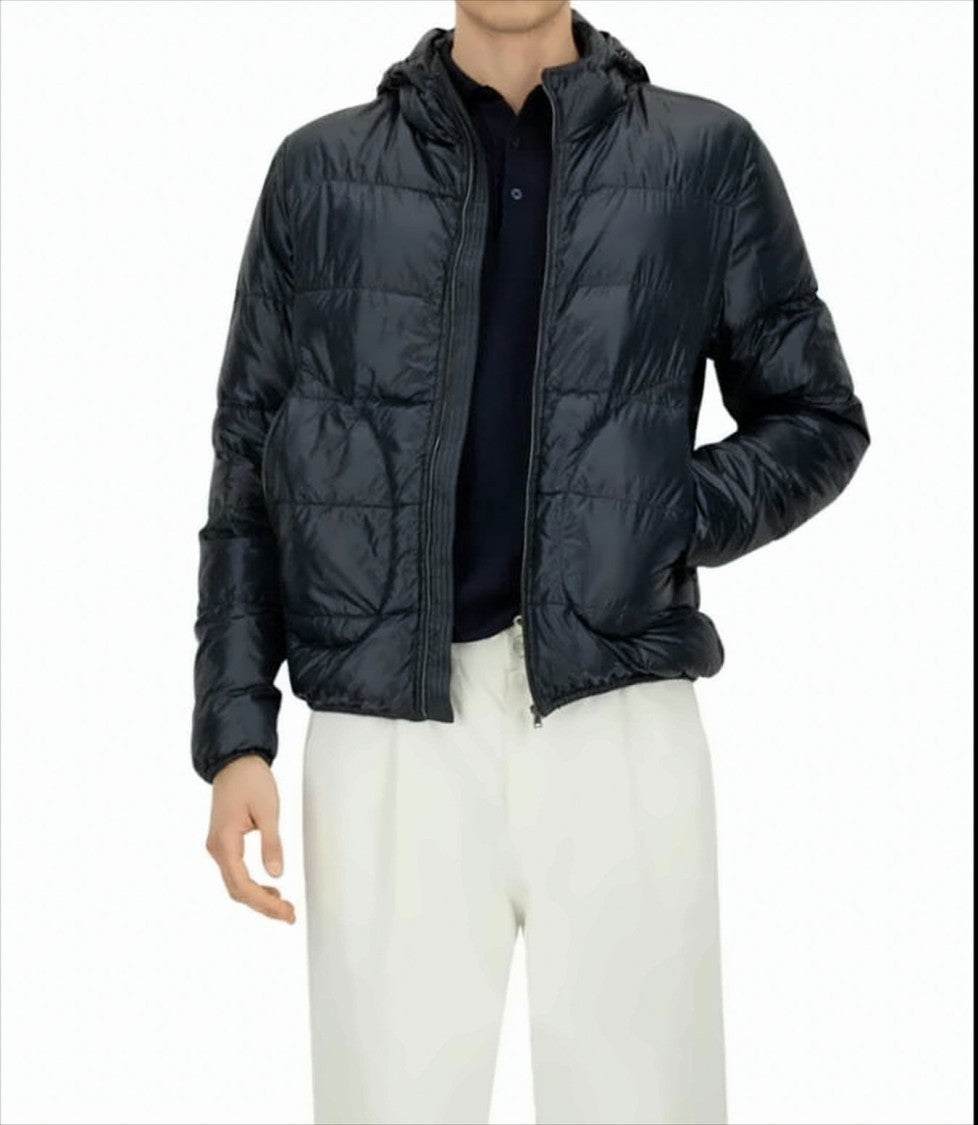 Herno Ultralight Black Down Jacket With Adjustable Hood