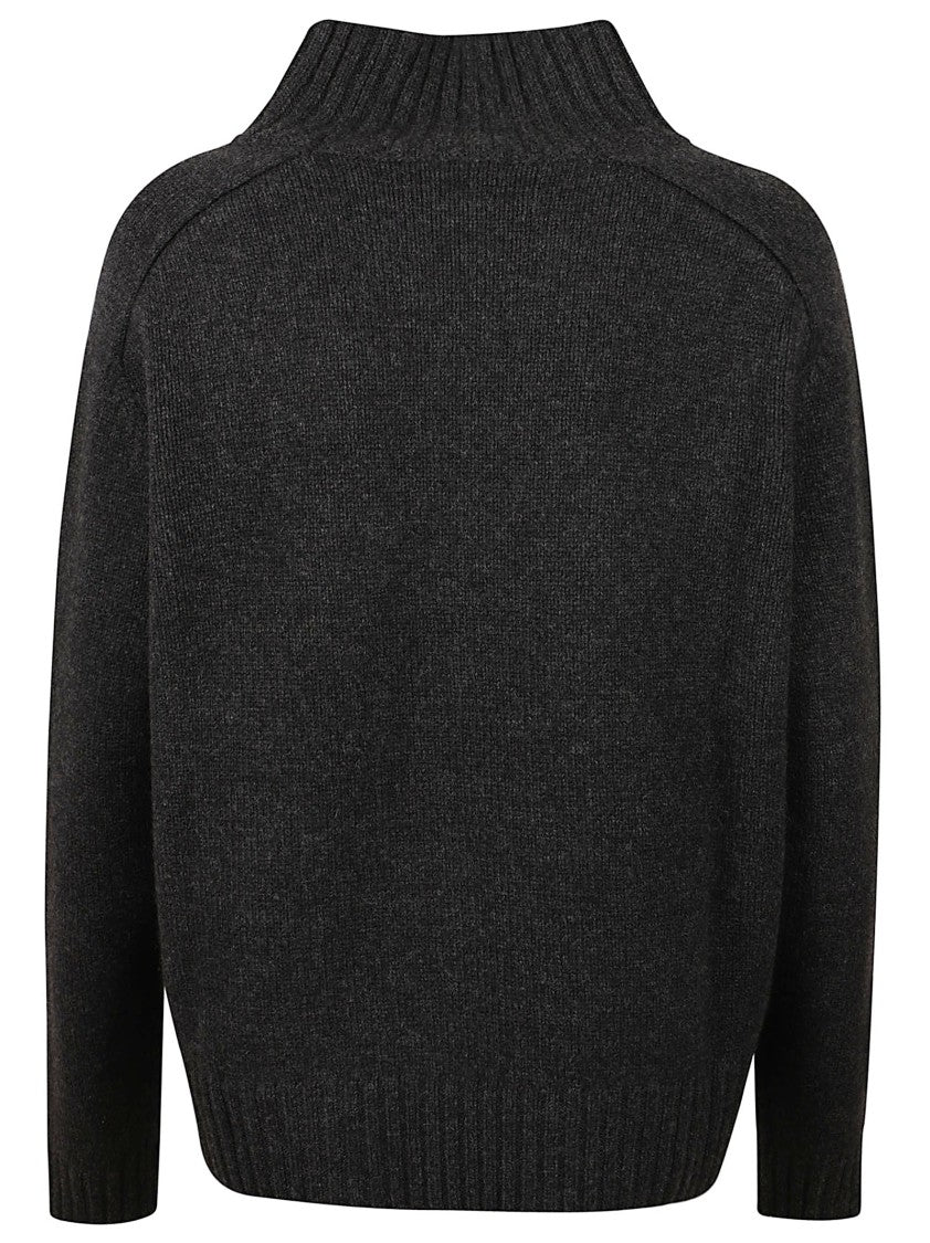 Be You Textured Knit Turtleneck Sweater With Ribbed High Neckline