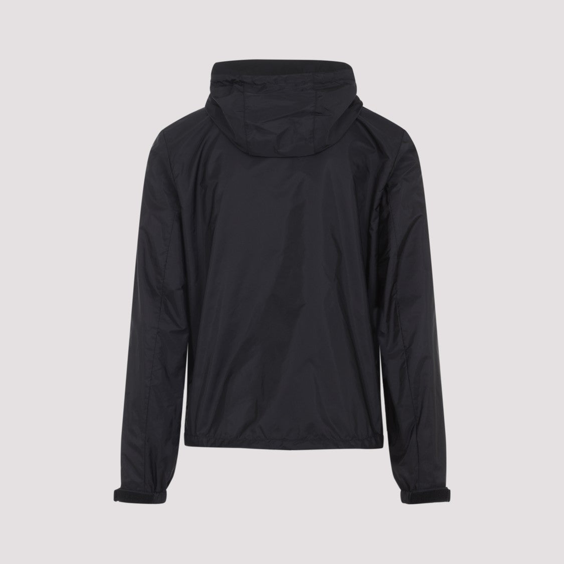 Prada Lightweight Black Jacket With Adjustable Hood