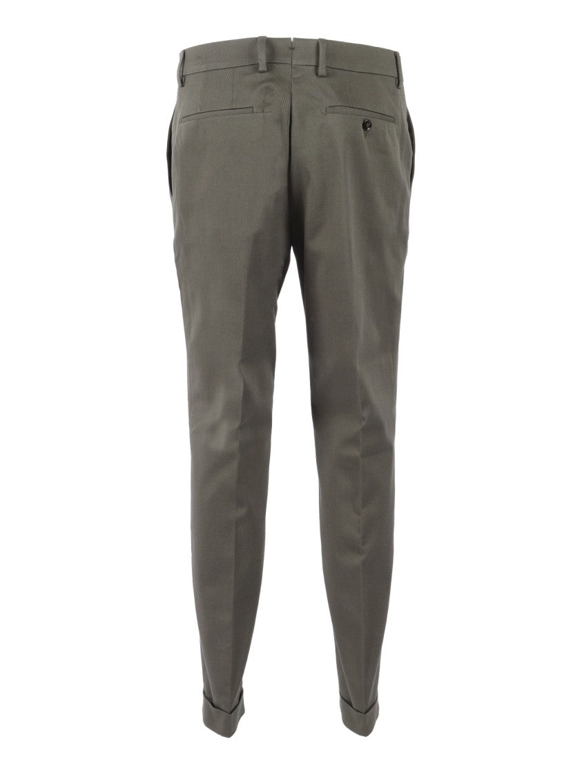 Berwich Tailored Slim-Fit Trousers With Cuffed Hem