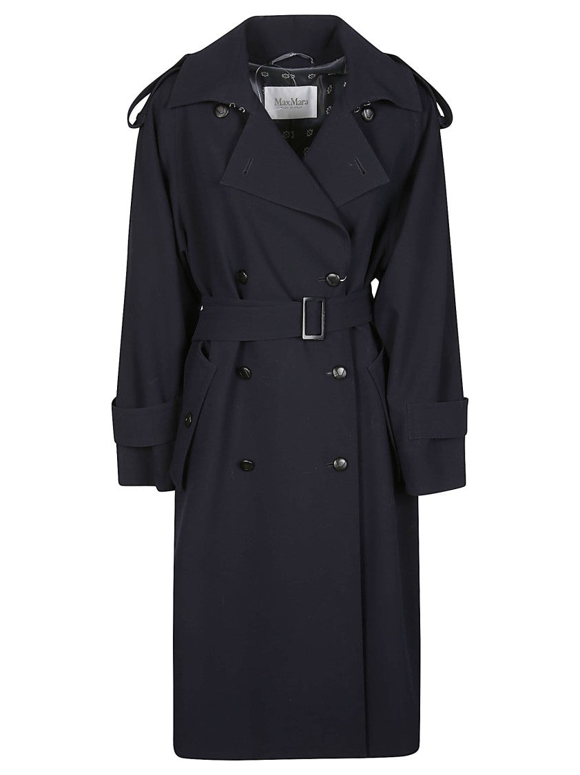 Max Mara Mxmcerto Double Breasted Virgin Wool Coat