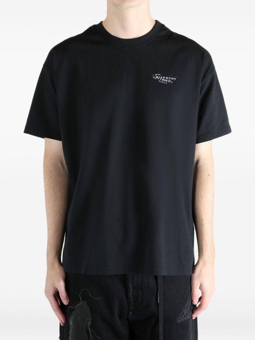 Givenchy Black Silk And Nylon Short T-Shirt