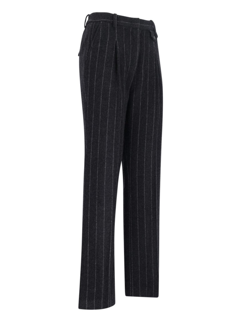 The Garment Tailored Trousers In Black Wool Blend