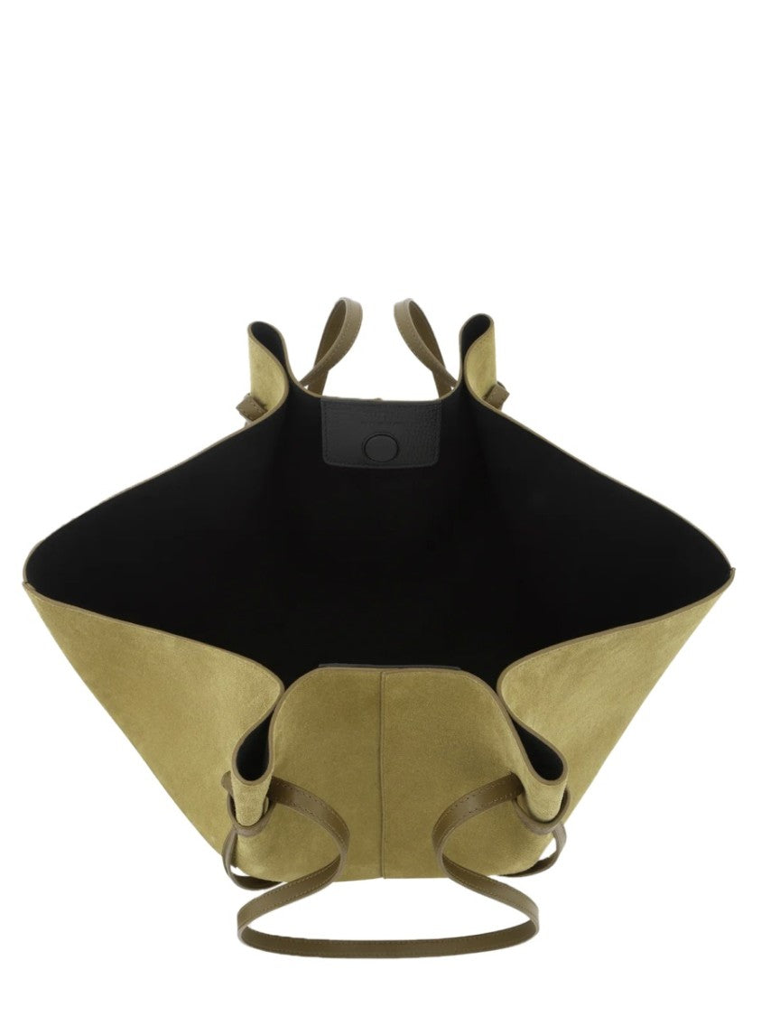 Yuzefi Winged Leather Tote Bag With Spacious Design