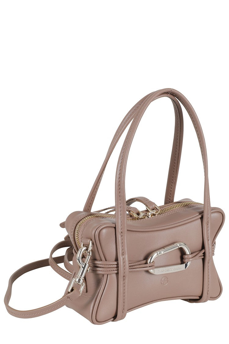 Biasia Brown Edwige 4Ever Mini Snap-Hook Leather Handbag