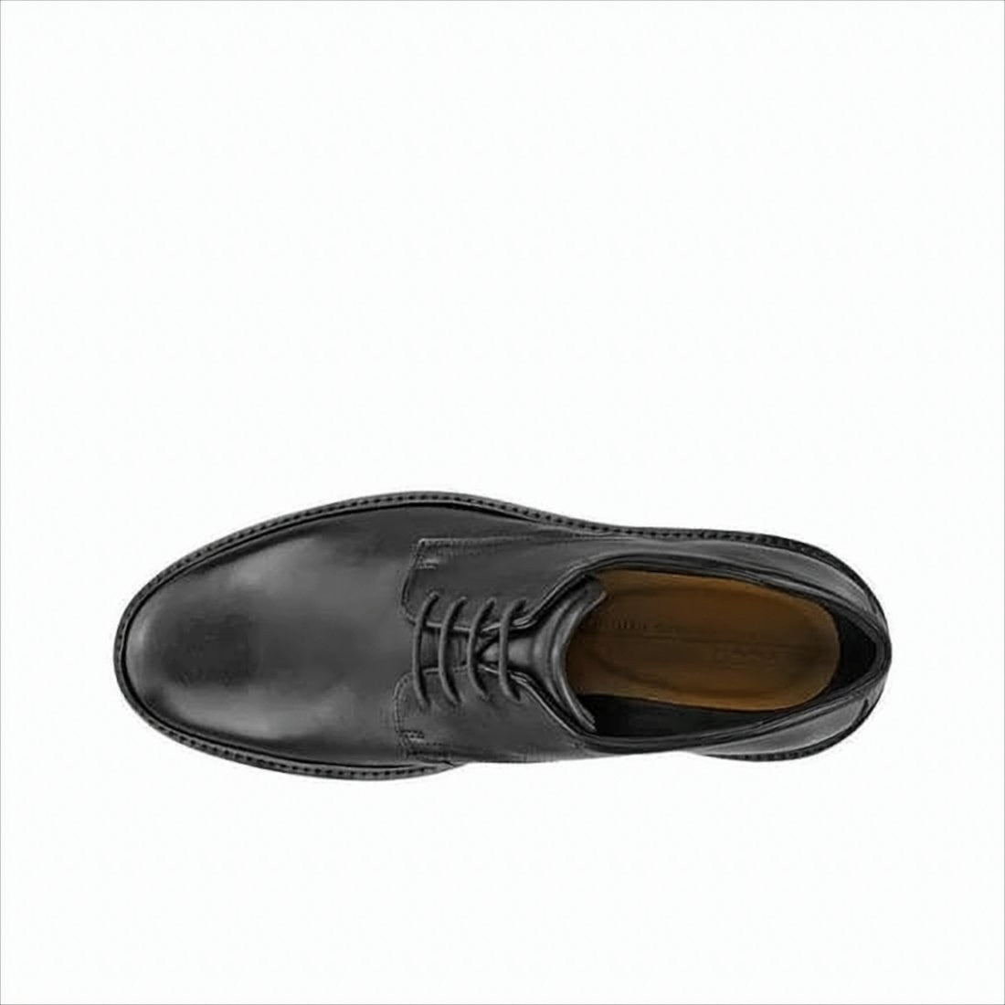 Ecco Black Leather Lace-Up Dress Shoes