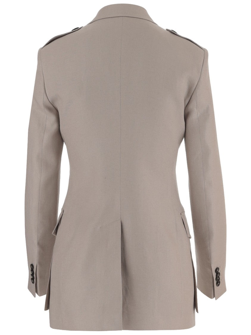 Tagliatore Single-Breasted Linen Jacket