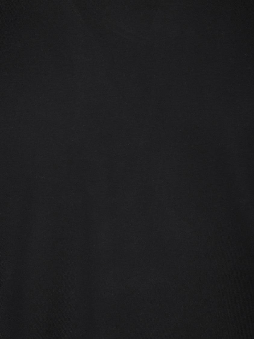 Lemaire Black Crew Neck T-Shirt With Relaxed Fit