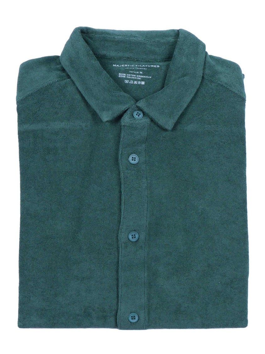 Filatures Du Lion Agave Short Sleeve Button Shirt