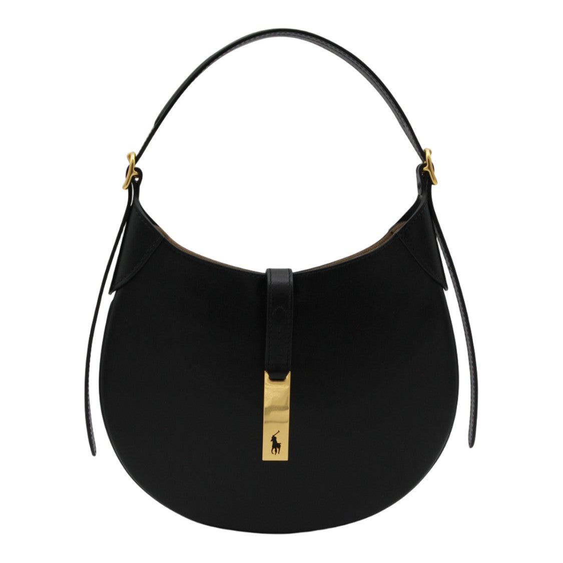 Polo Ralph Lauren Black Rounded Shoulder Bag