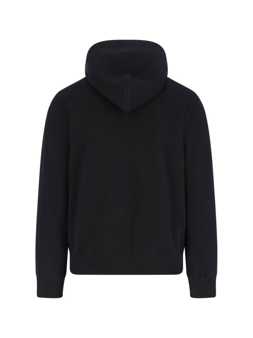 Comme Des Garçons Logo Zip Hoodie – Black