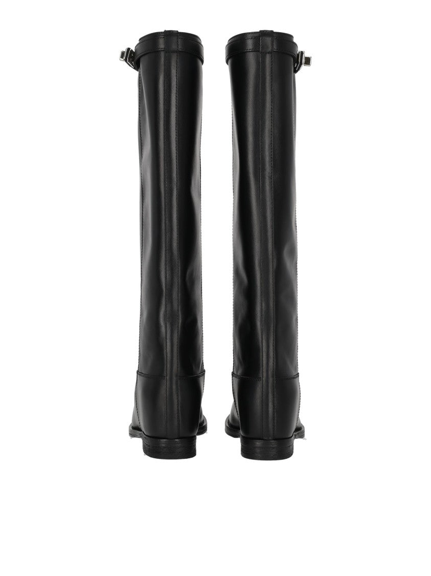Via Roma 15 Patent Leather Knee-High Boots