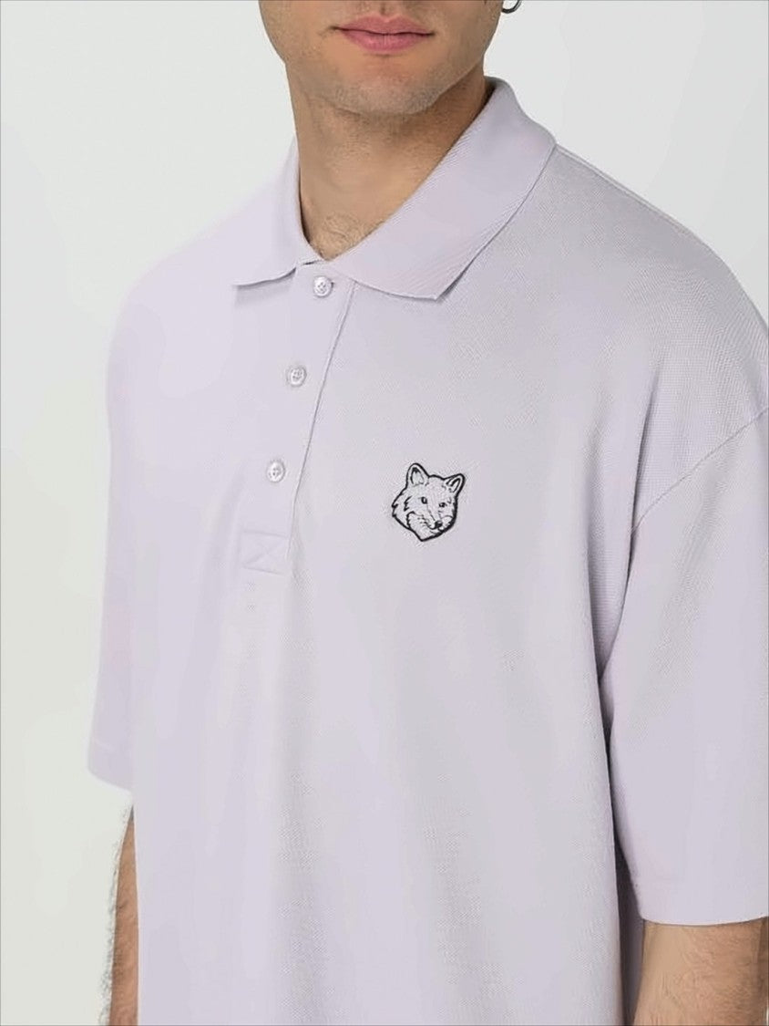 Maison Kitsuné Short-Sleeved Polo Shirt With Classic Collar