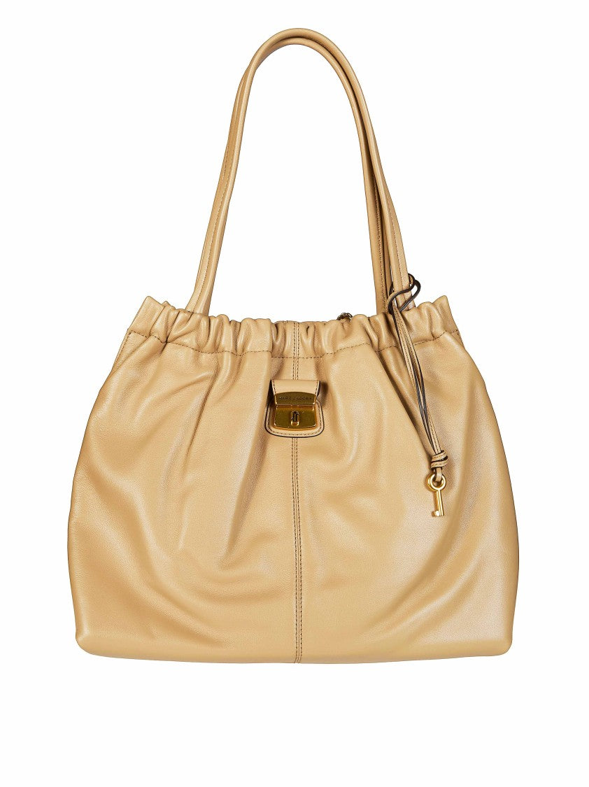 Marc Jacobs Warm Beige The Tote Lamb Leather Tote Bag