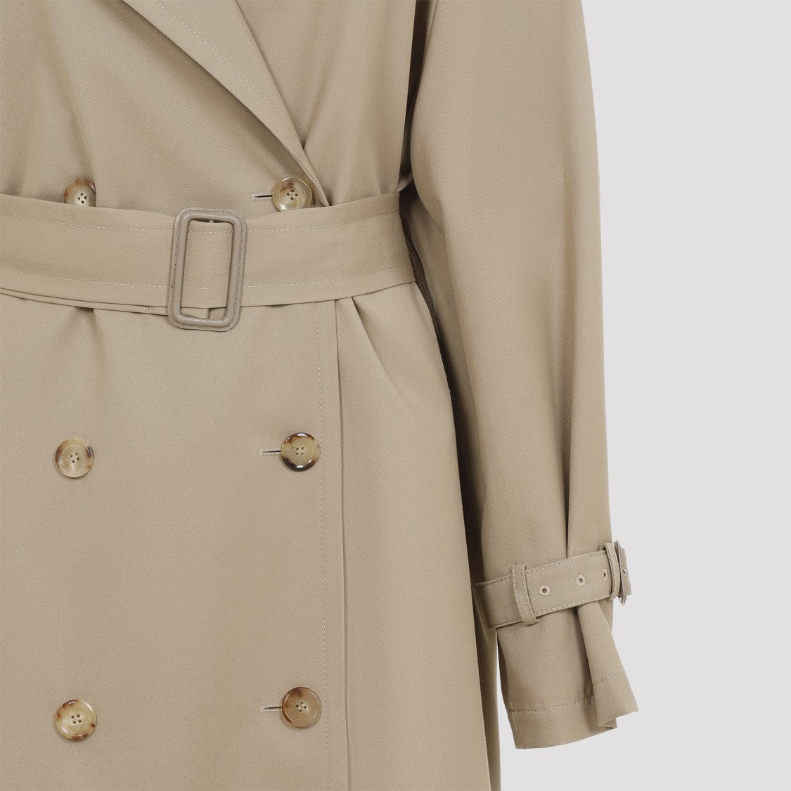 Moschino Beige Cotton Nylon Coat