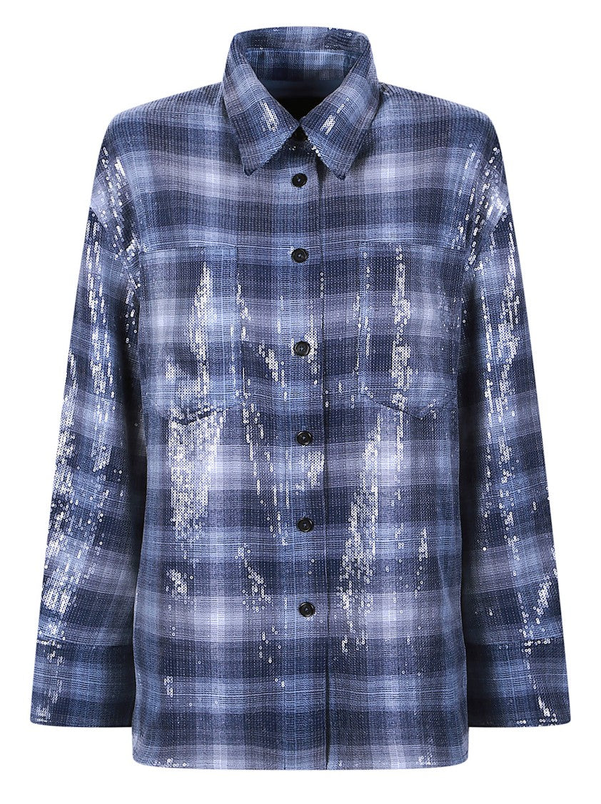 Pinko Orchidea Sequin Overshirt Jacket