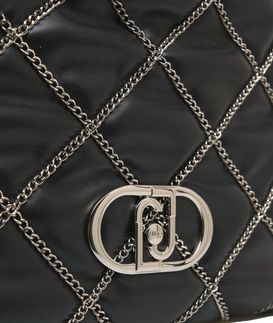 Liu Jo Lapuffy' Shopper With Chain Detail