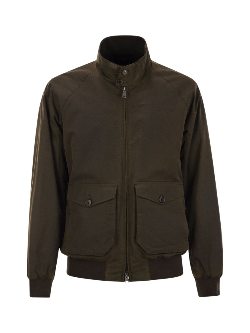 Baracuta High-Neck Zipped Bomber Jacket