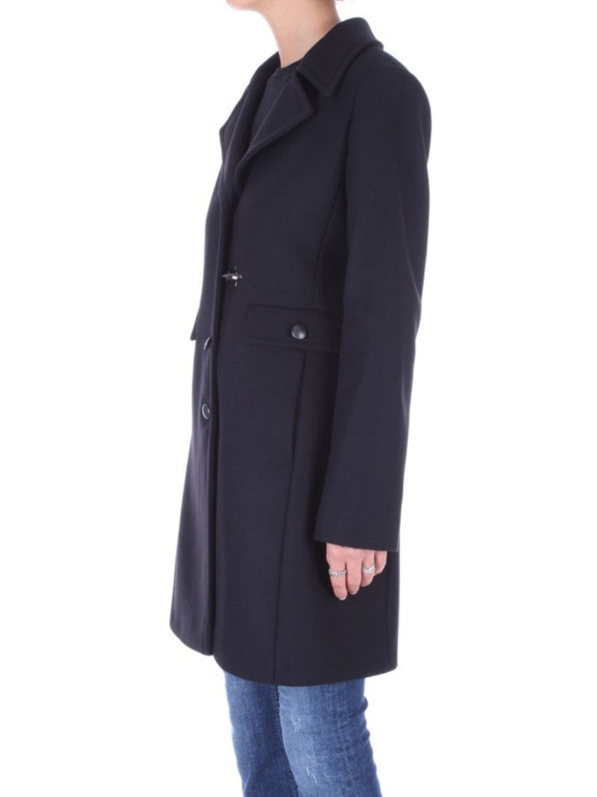 Fay Black Single-Breasted Coat