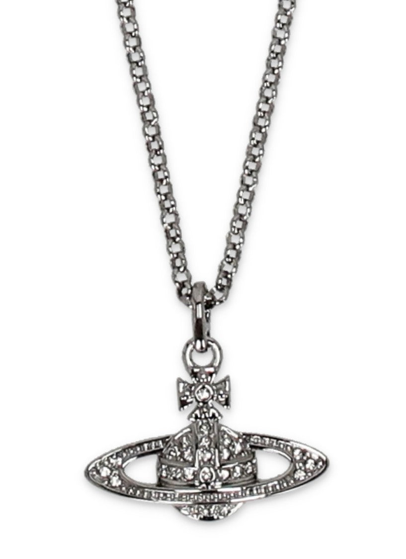 Vivienne Westwood Silver Mini Bas Relief Brass Necklace