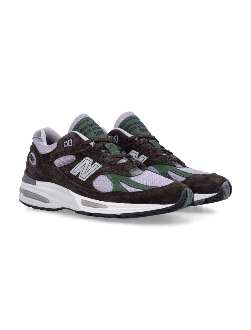 New Balance 991 V2 Layered Suede Sneakers
