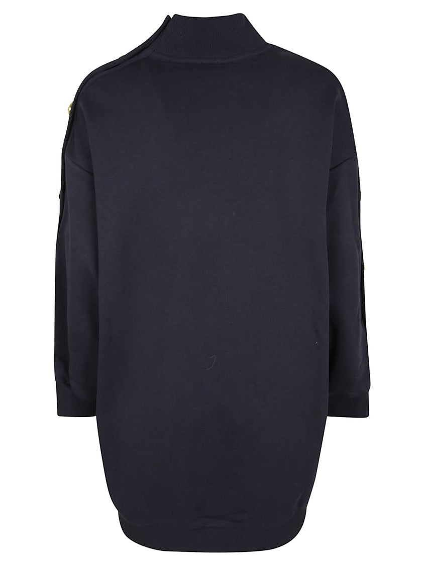 Pinko Relaxed Fit Blue Knit Sweater