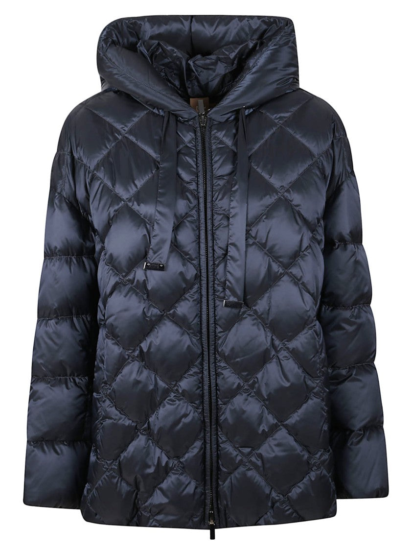 Max Mara Quilted Puffer Jacket With Diamond Pattern