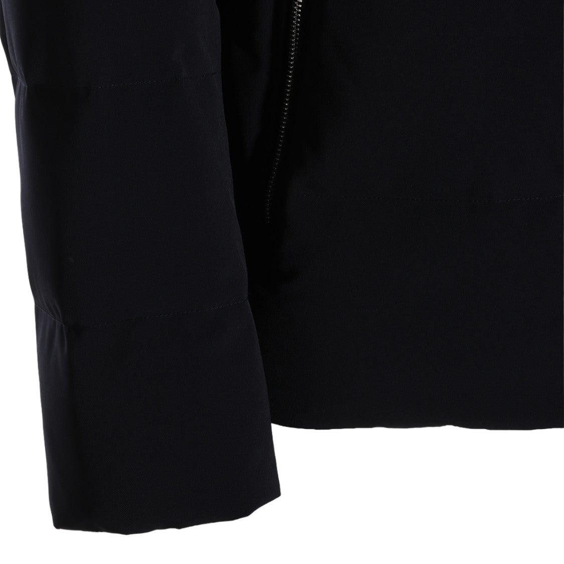Montecore Black Minimalist Hooded Coat