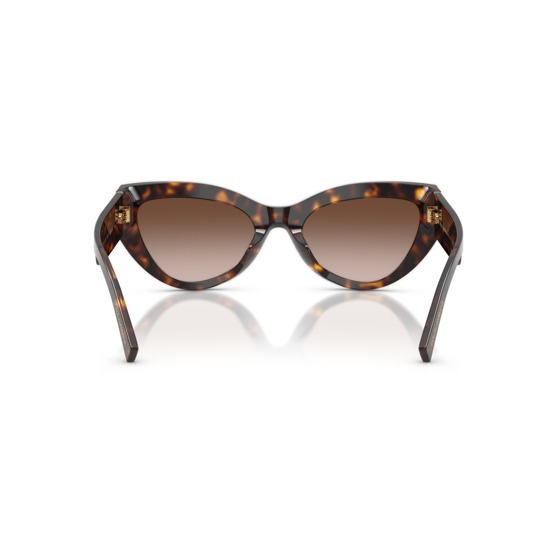Dolce & Gabbana Cat-Eye Sunglasses With Tortoiseshell Frame And Gold Embellishments