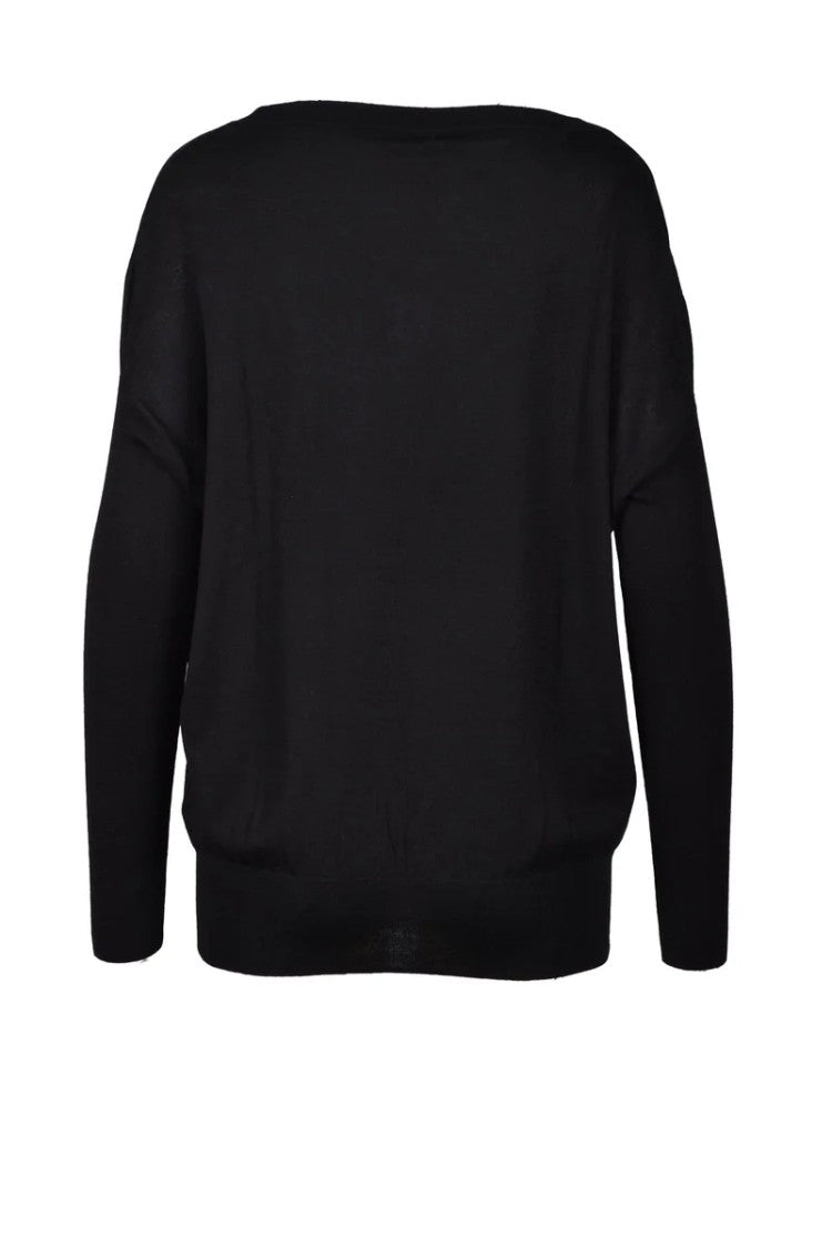 Wild Cashmere Silk And Cashmere Sweater - Black