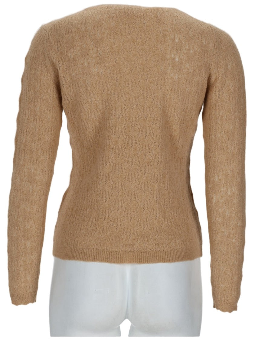 Isabel Marant Étoile Textured Knit Long-Sleeve Baby Alpaca Sweater