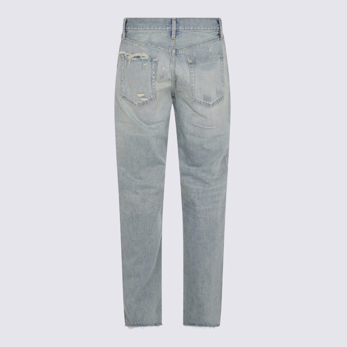 Fear Of God Distressed Straight-Leg Denim Jeans With Vintage Wash